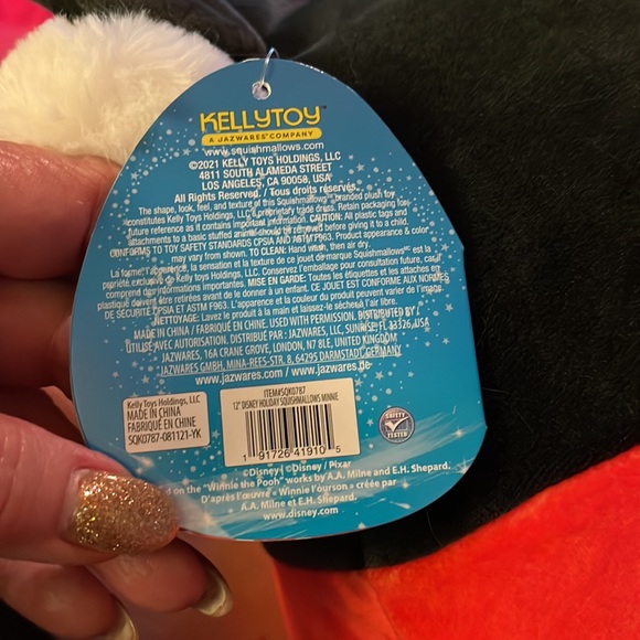 Squishmallow winter Minnie Mouse. 12 inch plush. - Picture 9 of 10